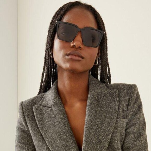 Saint Laurent Men Sunglasses Black Square SL474 001 BRAND NEW - Picture 10 of 13